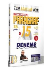 Benim Hocam YKS TYT AYT KPSS Tüm Adaylar Taktiklerle Paragraf 15 Deneme Çözümlü Benim Hocam
