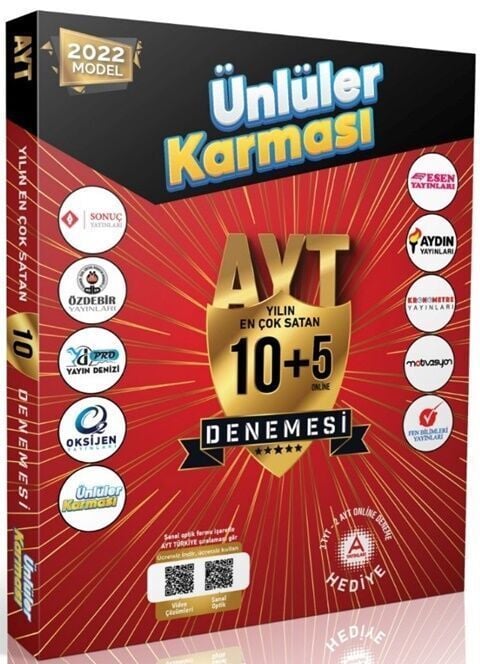 Ünlüler Karması 2022 AYT 10 Farklı Yayın 10 Farklı Deneme