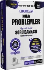 Pegem AGS KPSS ALES DGS Kolay Problemler Ezberbozan Soru Bankası Çözümlü Pegem Akademi Yayınları