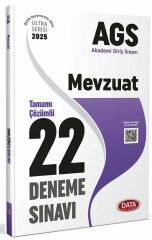 Data 2025 MEB-AGS Mevzuat 22 Deneme Çözümlü Ultra Serisi Data Yayınları