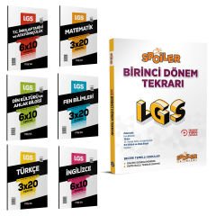 Marka Yayınları LGS 1.Dönem Deneme Paketi ve Spoiler LGS 1. Dönem Tekrarı 7 Kitap Set