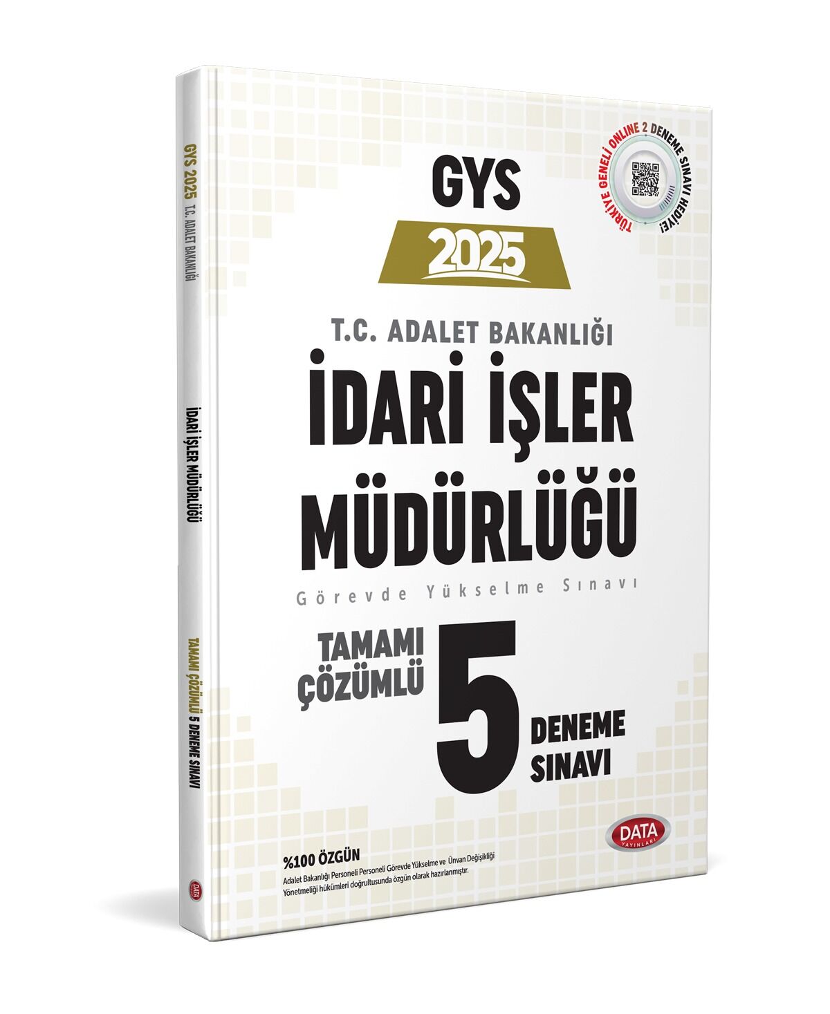 Data 2025 GYS Adalet Bakanlığı İdari İşler Müdürlüğü 5 Deneme Çözümlü Data Yayınları