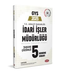 Data 2025 GYS Adalet Bakanlığı İdari İşler Müdürlüğü 5 Deneme Çözümlü Data Yayınları