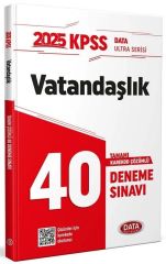 Data 2025 KPSS Vatandaşlık Ultra 40 Deneme Çözümlü Data Yayınları