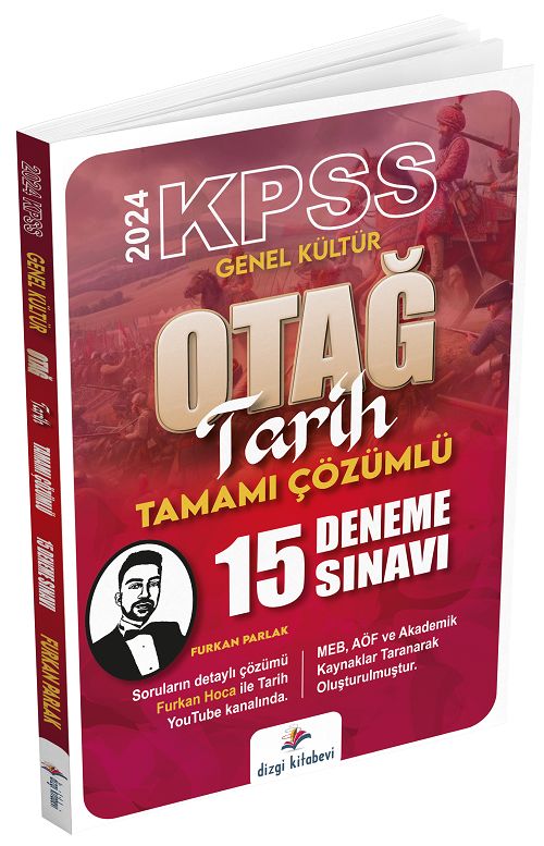 Dizgi Kitap 2024 KPSS Tarih OTAĞ 15 Deneme