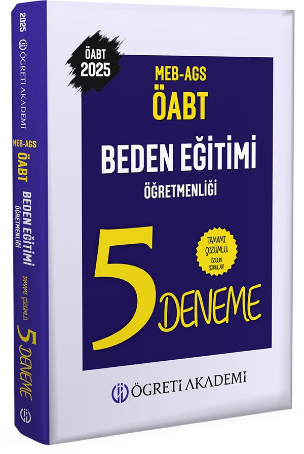Öğreti 2025 MEB AGS ÖABT Beden Eğitimi Öğretmenliği Tamamı Çözümlü 5 Deneme