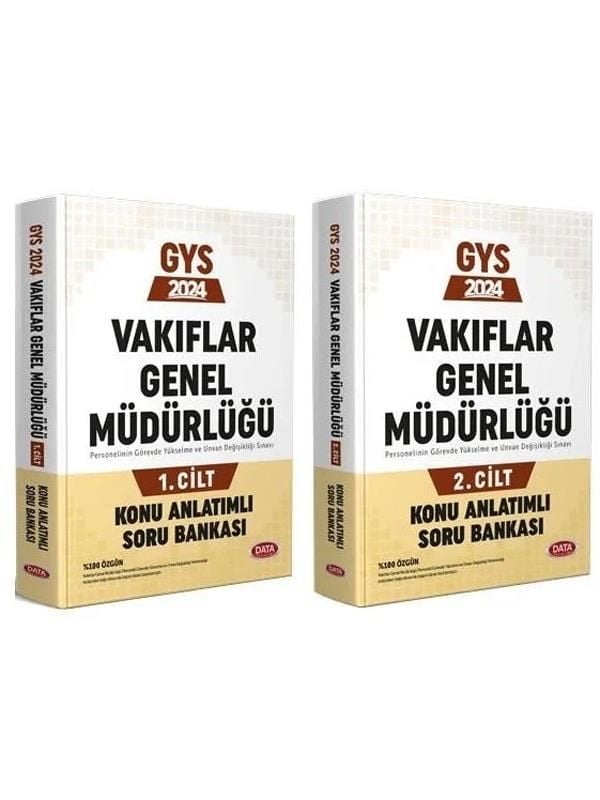 Data 2024 GYS Vakıflar Genel Müdürlüğü Konu Anlatımlı Soru Bankası 2 Cilt Görevde Yükselme Data Yayınları