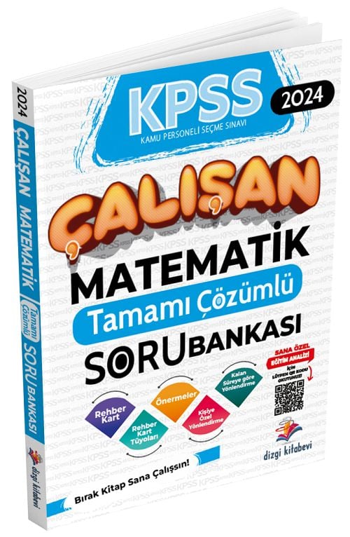 Dizgi Kitap 2024 KPSS Türkçe Çalışan Tamamı Çözümlü Soru Bankası