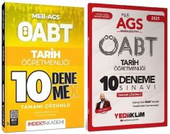 Yediiklim + İndeks 2025 ÖABT MEB-AGS Tarih Öğretmenliği 10+10 Deneme 2 li Set - Yasin Korkut Yediiklim + İndeks Akademi Yayınları