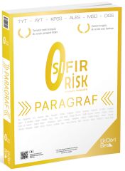 Üç Dört Beş YKS TYT AYT KPSS Paragraf 0 Sıfır Risk Soru Bankası Video Çözümlü - Hamza Kaya Üç Dört Beş Yayınları