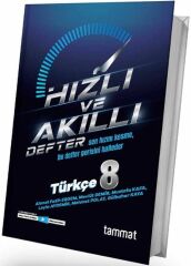 Tammat Yayıncılık 8. Sınıf LGS Türkçe Hızlı ve Akıllı Defter