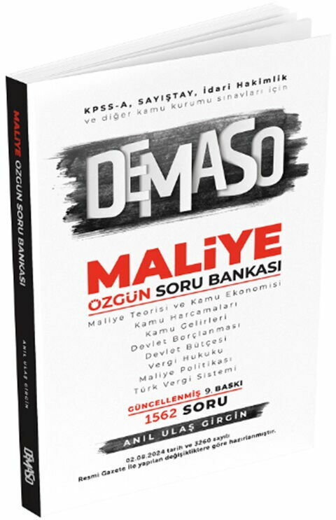 Anıl Ulaş Girgin KPSS A Grubu DEMASO Maliye Özgün Soru Bankası Anıl Ulaş Girgin