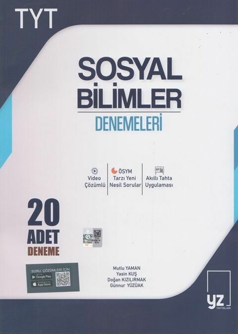 YZ Yayınları TYT Sosyal Bilimler 20 Denemeleri