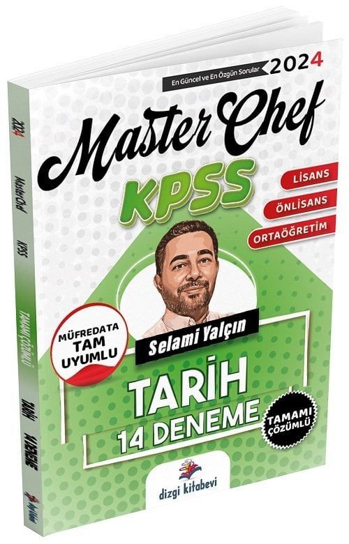Dizgi Kitap 2024 KPSS Genel Kültür Tarih Master Chef 14 Deneme