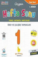 1. Sınıf Yeni Seri Hafta Sonu 1. Dönem Ödev ve Çalışma Yaprakları 18 Hafta Üçgen Akademi Yayınları