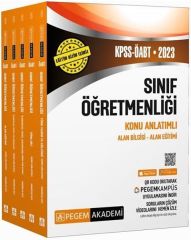 Pegem Yayınları 2023 ÖABT Sınıf Öğretmenliği Konu Anlatımlı 5 Kitap Modüler Set