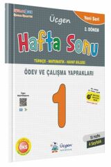 1. Sınıf Yeni Seri Hafta Sonu 2. Dönem Ödev ve Çalışma Yaprakları 18 Hafta Üçgen Akademi Yayınları