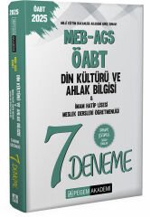 Pegem 2025 ÖABT MEB-AGS Din Kültürü ve Ahlak Bilgisi 7 Deneme Çözümlü Pegem Yayınları