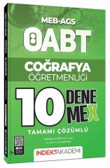 İndeks Akademi 2025 ÖABT MEB-AGS Coğrafya Öğretmenliği 10 DenemeX Çözümlü İndeks Akademi Yayınları