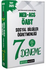 Pegem 2025 ÖABT MEB-AGS Sosyal Bilgiler Öğretmenliği 7 Deneme Çözümlü Pegem Yayınları