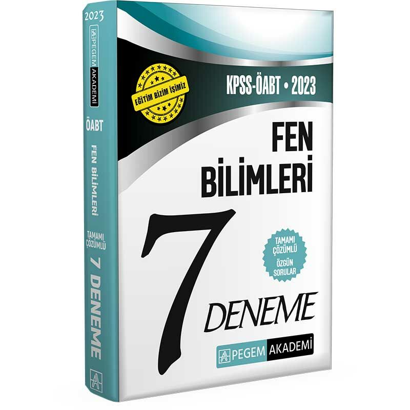 Pegem 2023 KPSS ÖABT Fen Bilimleri Öğretmenliği 7 Deneme