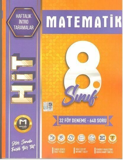 Mozaik Yayınları 8. Sınıf Matematik Hit 32 lı Deneme