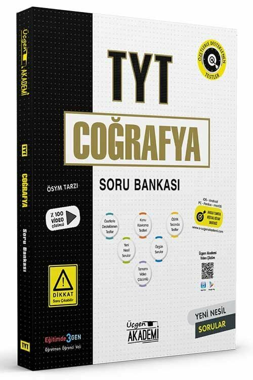 TYT Coğrafya Soru Bankası Üçgen Akademi Yayınları