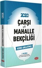 Data Yayınları 2023 Çarşı ve Mahalle Bekçiliği Konu Anlatımı