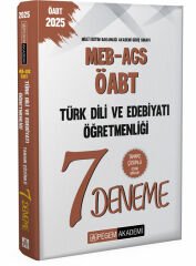 Pegem 2025 ÖABT MEB-AGS Türk Dili ve Edebiyatı Öğretmenliği 7 Deneme Çözümlü Pegem Yayınları