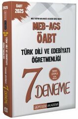 Pegem 2025 ÖABT MEB-AGS Türk Dili ve Edebiyatı Öğretmenliği 7 Deneme Çözümlü Pegem Yayınları
