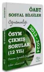 CBA Akademi 2025 ÖABT MEB-AGS Sosyal Bilgiler Öğretmenliği Çıkmış Sorular Son 12 Yıl Çözümlü CBA Akademi
