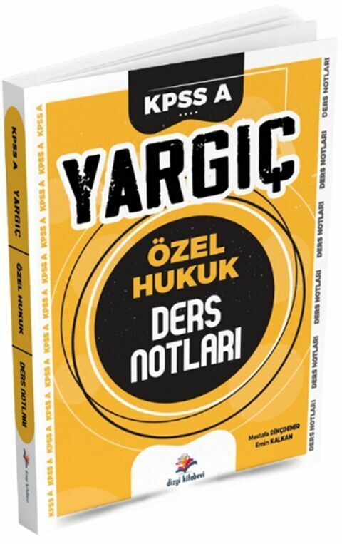 Dizgi Kitap KPSS A Grubu Özel Hukuk YARGIÇ Ders Notları