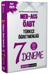 Pegem 2025 ÖABT MEB-AGS Türkçe Öğretmenliği 7 Deneme Çözümlü Pegem Yayınları