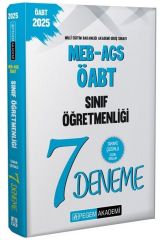 Pegem 2025 ÖABT MEB-AGS Sınıf Öğretmenliği 7 Deneme Çözümlü Pegem Yayınları