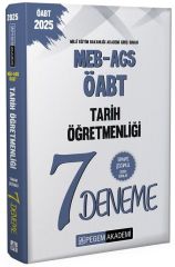 Pegem 2025 ÖABT MEB-AGS Tarih Öğretmenliği 7 Deneme Çözümlü Pegem Yayınları