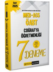 Pegem 2025 ÖABT MEB-AGS Coğrafya 7 Deneme Çözümlü Pegem Yayınları