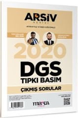 Marka Yayınları 2020 DGS Arşiv Serisi Tıpkı Basım Çıkmış Sorular Tamamı Video Çözümlü