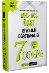 Pegem 2025 ÖABT MEB-AGS Biyoloji Öğretmenliği 7 Deneme Çözümlü Pegem Yayınları