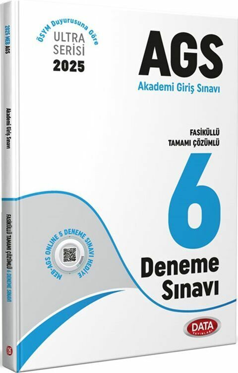 Data 2025 MEB-AGS Tüm Dersler 6 Deneme Fasiküllü Çözümlü Ultra Serisi Data Yayınları