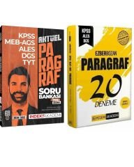 Pegem + İndeks 2025 KPSS ALES DGS Paragraf Ezberbozan 20 Deneme + Soru Bankası 2 li Set