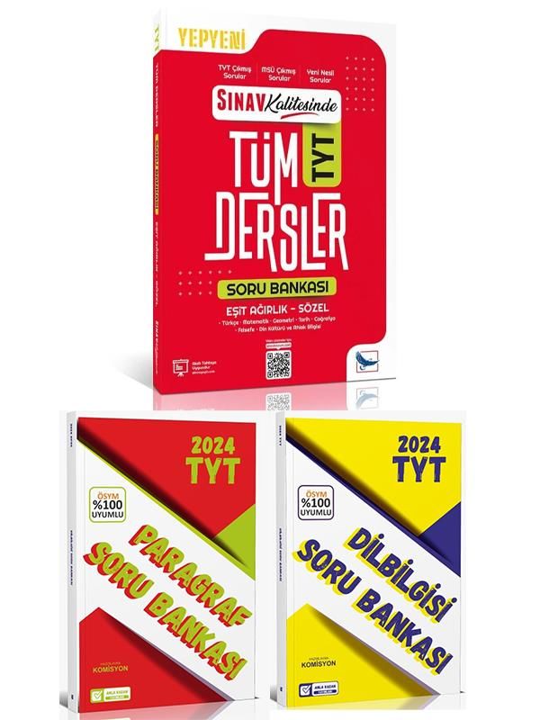 TYT Sınav Eşit Ağırlık Sözel Tüm Dersler Soru ve Anla Kazan Paragraf Dil Bilgisi Soru Seti