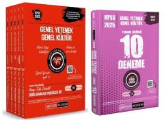 Pegem 2025 KPSS Genel Yetenek Genel Kültür Soru Bankası Modüler + 10 Deneme 6 lı Set Pegem Akademi