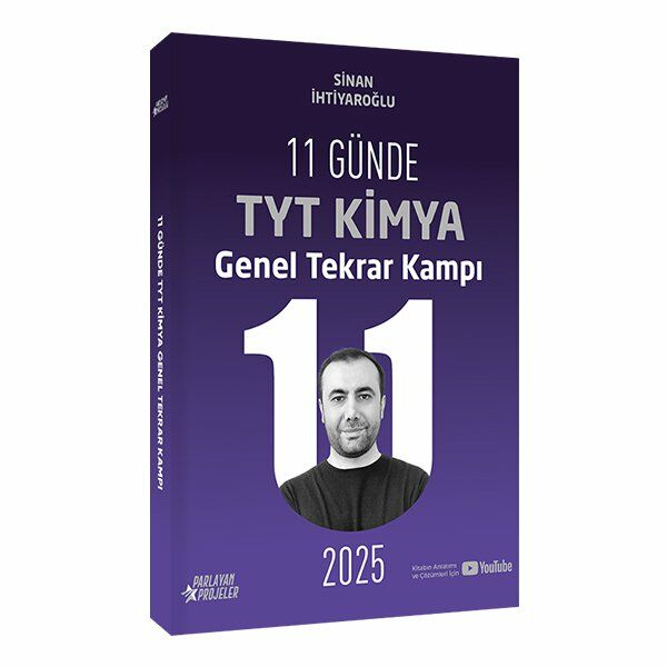 YKS TYT Kimya 11 Günde Tekrar Kampı Video Ders Takip Kitabı - Sinan İhtiyaroğlu Parlayan Projeler