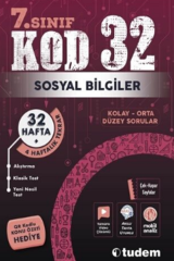 7. Sınıf Sosyal Bilgiler Kod 32 Tekrar Testleri Tudem Yayınları