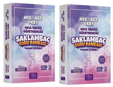 CBA Akademi ÖABT MEB-AGS Okul Öncesi Öğretmenliği Saklambaç Soru Bankası Set - Ahmet Çam CBA Akademi