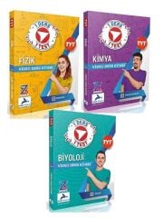 Paraf Yayınları Z Takımı 1 Ders 1 Test Fizik Kimya Biyoloji Video Ders Kitabı 3 Kitap Set