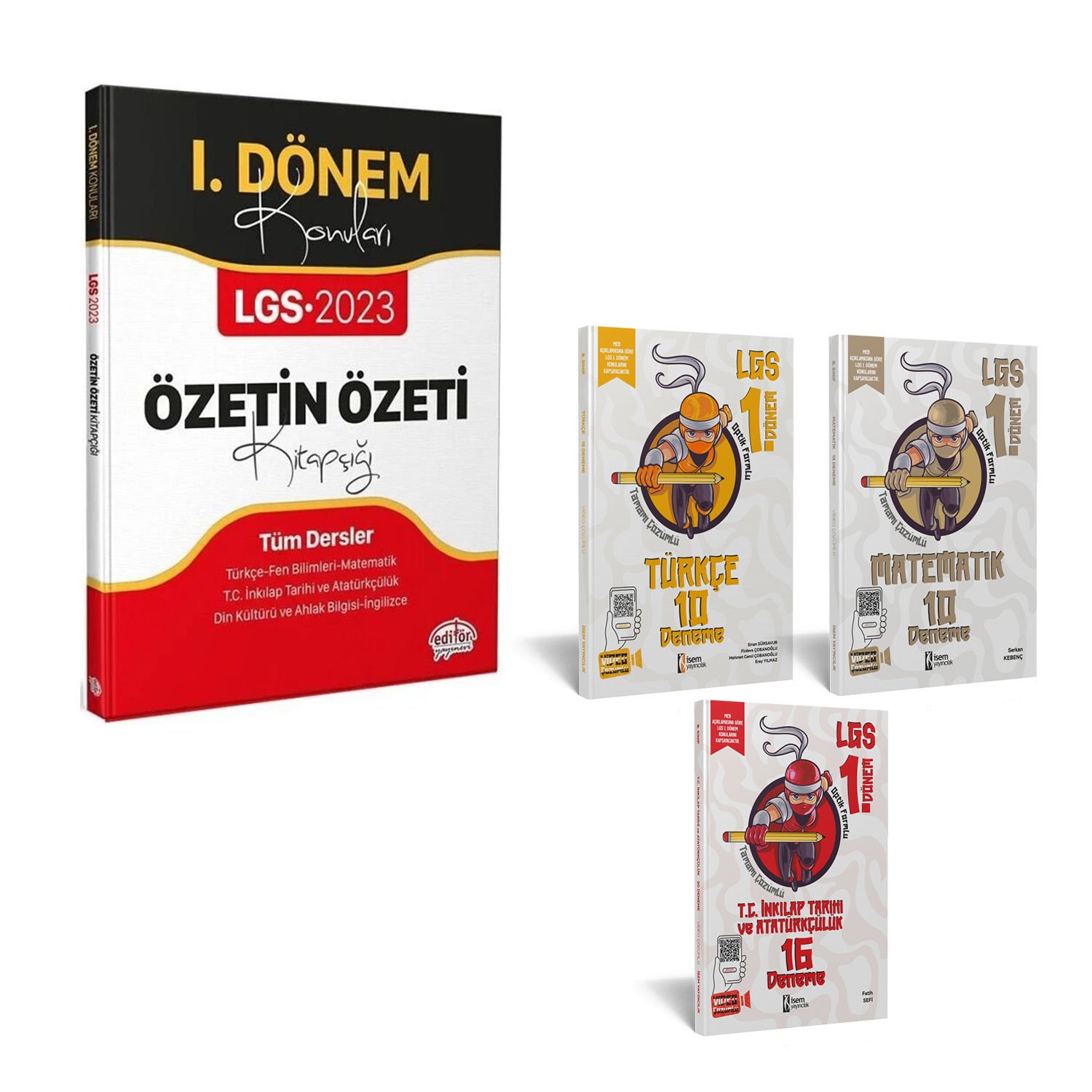 Data 2023 8. Sınıf LGS Tüm Dersler 1. Dönem Özetin Özeti VE İsem Türkçe Matematik Tarih Deneme Seti