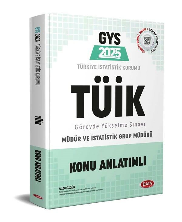 Data 2025 GYS Türkiye İstatistik Kurumu TÜİK Müdür ve İstatistik Grup Müdürü Konu Anlatımlı Data
