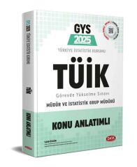 Data 2025 GYS Türkiye İstatistik Kurumu TÜİK Müdür ve İstatistik Grup Müdürü Konu Anlatımlı Data