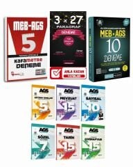 Pegem + Hoca Kafası 2025 MEB AGS 10+5 Deneme Ve Marka AGS Branş Deneme Seti +Kitapanka Paragraf